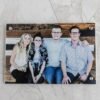 7.87x11.8 personalized glass photo frame (with hanging hardware)
